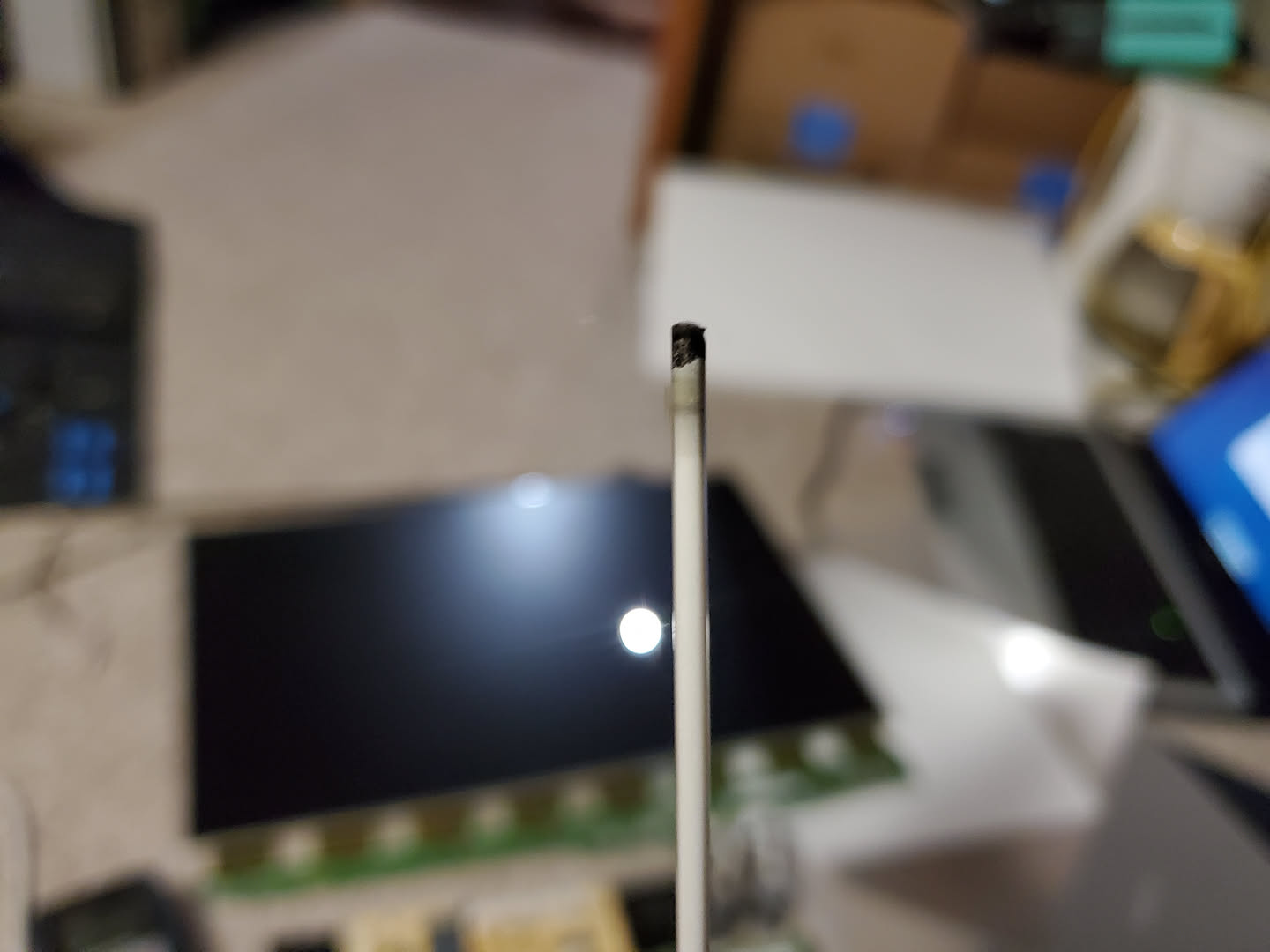 burn marks on tubes