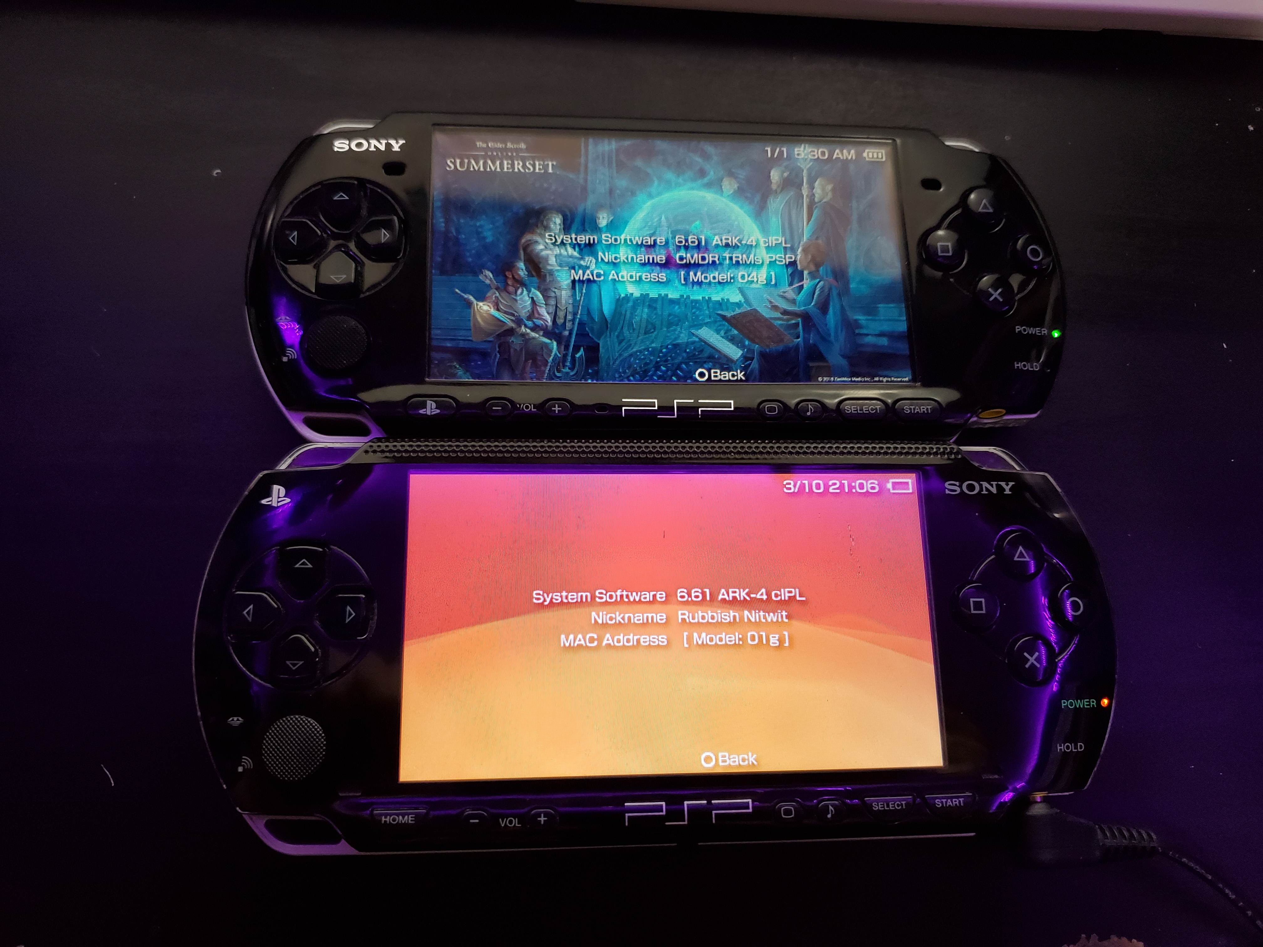 picture of the 2 PSPs